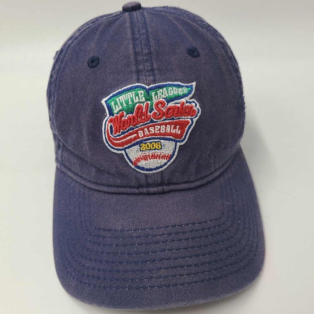 Women Little League World Series Hat Strapback New Era Blue 2008 Logo Distressed